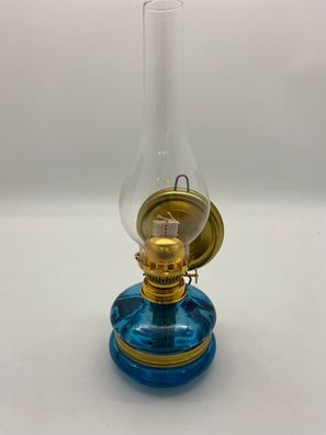 Petroleumlampe MODERN 33,5 CM in Blauem Design