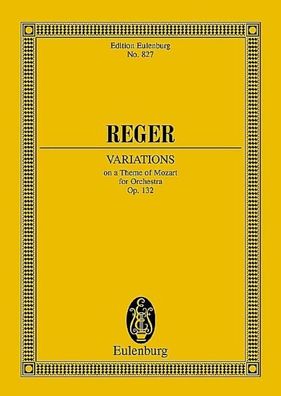 Variationen und Fuge, Max Reger