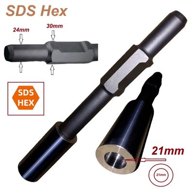 Schlagkopf SDS Hex Einschlaghilfe für Tiefenerder bis Ø 20mm