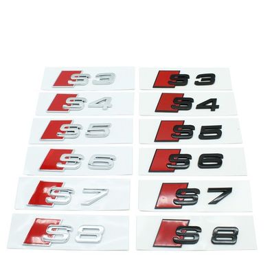 Für S3 S4 S5 S6 Auto Schriftzug S3 Emblem Hinten Heckklappe S3 Badge S3 Aufkleber