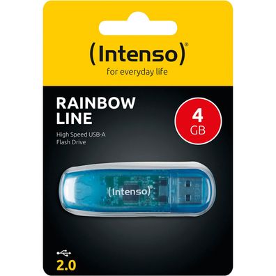 Intenso USB 4GB Rainbow LINE bu 2.0 - Intenso 3502450 - (PC Zubehoer / Speicher)