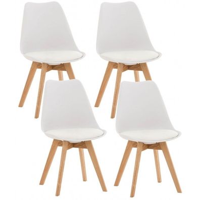 4er Set Stuhl Linares (Farbe: weiß)