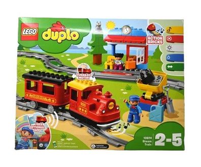 LEGO DUPLO Dampfeisenbahn, Eisenbahn-Spielzeug Steinen mit Tierfigur