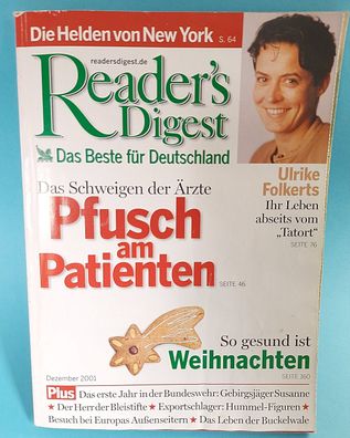 Monatsheft Reader`s Digest - Dezember 2001 - Rarität