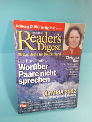 Monatsheft Reader`s Digest - Januar 2002 - Rarität