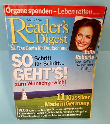 Monatsheft Reader`s Digest - Februar 2004 - Rarität