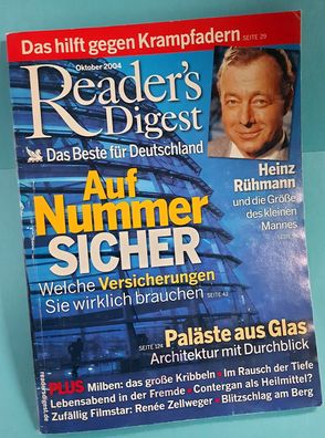 Monatsheft Reader`s Digest - Oktober 2004 - Rarität
