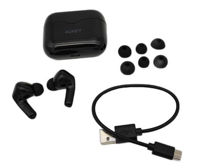 AUKEY EP-T28 Bluetooth Kopfhörer Earbuds USB-C IPX5 Mikrofon 25h Schwarz