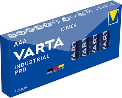 Varta Industrial Pro AAA Alkaline Batterien 10x