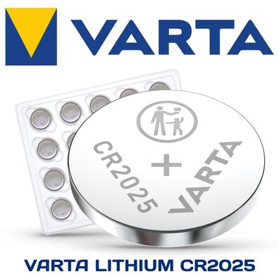 Varta Lithium Knopfzellen CR2025 1-20er Pack