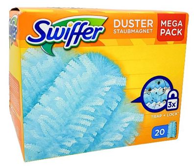 Swiffer Staubmagnet Tücher Nachfüllpack Mega Pack, 20 Stück Paket (Gr. Einheitsgröße)