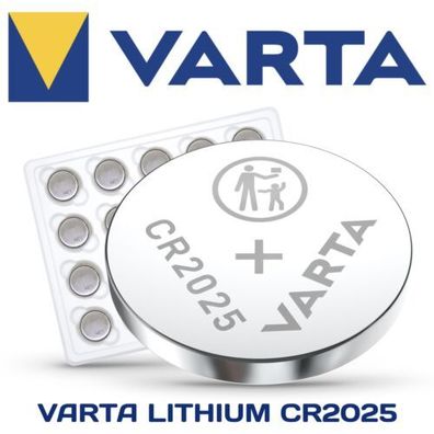 Varta Lithium Knopfzellen CR2025 CR2016 1-20er Pack