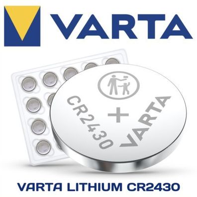 Varta Lithium Knopfzellen CR2430 CR2016 1-20 Batterien