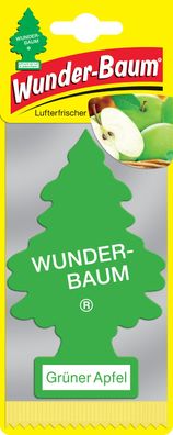 WUNDER-BAUM | GRÜNER APFEL | Auto Lufterfrischerer Duftbaum Camper Wohnung