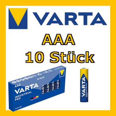 VARTA | Industrial Pro | AAA | 1,5V | Alkaline Batterien | 10 Stück