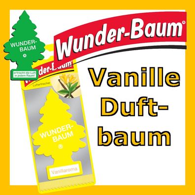 WUNDER-BAUM | Auto Lufterfrischer Duftbaum Wohnung Camper | Vanille