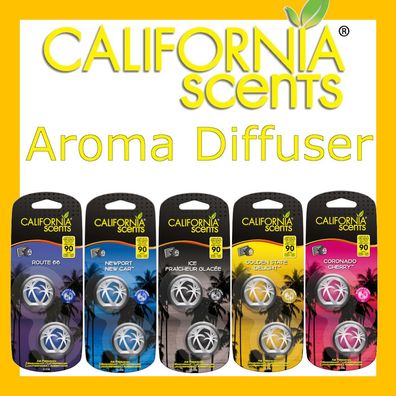 California SCENTS | MINI Diffuser 2ER | Lufterfrischer Auto Duft Camper