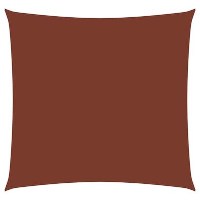 vidaXL Sonnensegel Oxford-Gewebe Quadratisch 3x3 m Terrakotta-Rot