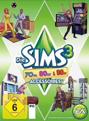 Die Sims 3 - 70er 80er & 90er-Accessoires (PC Nur der EA APP Key Download Code)