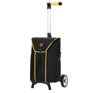 Andersen Unus Shopper Fun mit Tasche Bahne in Grau oder Gelb, Tasche als Rucksack ver