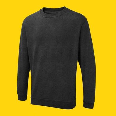 Unisex Sweatshirt Pullover Langarmshirt UX3 Uneek 280g/ m² anthrazit (Gr. XS-6XL)