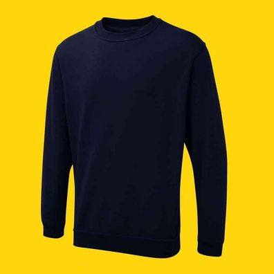 Unisex Sweatshirt Pullover Langarmshirt UX3 Uneek 280g/ m² marine (Gr. XS-6XL)