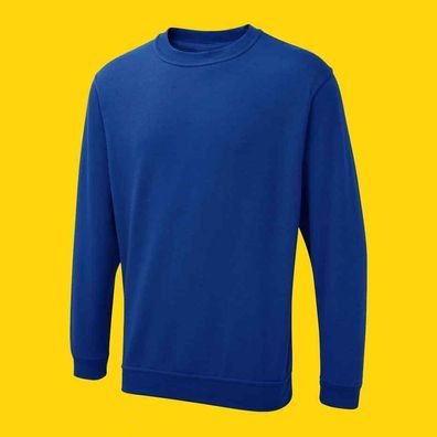 Unisex Sweatshirt Pullover Langarmshirt UX3 Uneek 280g/ m² blau (Gr. XS-6XL)