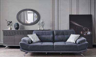 Modern Blau Farbe 3-Sitzer Sofa Komfort und Stil in einem Ensemble neu