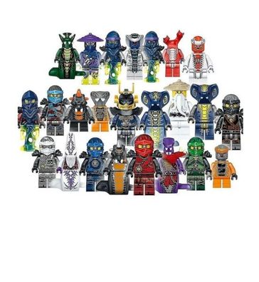 24 Stück Mini Ninjago Bausteine Spielzeug Kinder Minifiguren Set Geschenke