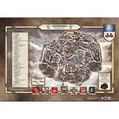 Warhammer Fantasy-Rollenspiel 4te Edition - WFRSP - Stadtplan Middenheim US83017