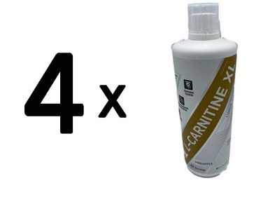 4 x Liquid L-Carnitine XL, Pineapple - 1000 ml.
