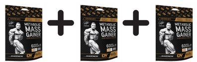 3 x Metabolic Mass, Cookies & Cream - 6000g