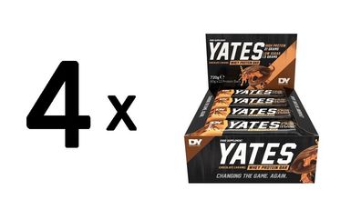 4 x Yates Protein Bar, Chocolate Caramel - 12 x 60g