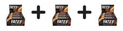 3 x Yates Protein Bar, Salted Caramel - 12 x 60g