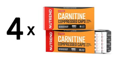 4 x Carnitine Compressed Caps - 120 caps