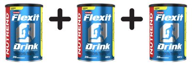3 x Flexit Drink, Lemon - 400g