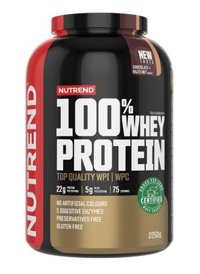 100% Whey Protein, Chocolate & Hazelnut - 2250g