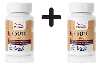 2 x Coenzyme Q10, 30mg - 90 caps