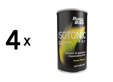 4 x Activlab Run and Bike Isotonic (475g) Lemon