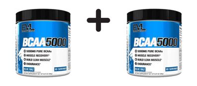 2 x EVL Nutrition Flavored BCAA 5000 (30 serv) Blue Raz