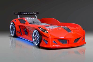Autobett "Spider GTI Avantgarde" Rot mit Sound + LED