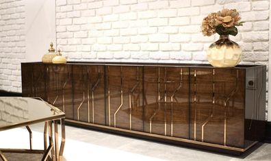 Wohnzimmer Möbel Sideboard Luxus Modern Design Kommode Holz Einrichtung