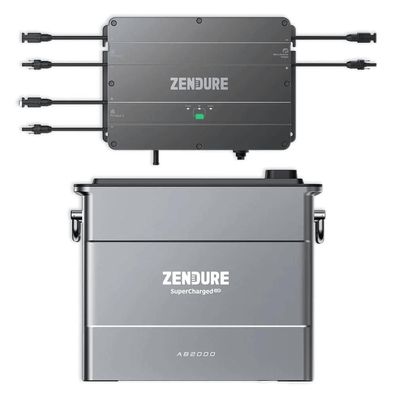 Zendure SolarFlow Set Smart PV Hub mit Erweiterungsbatterie AB2000