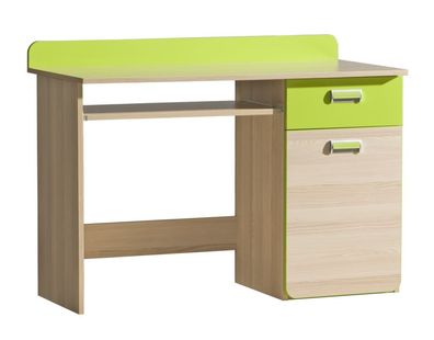 Jugendzimmer - Schreibtisch Dennis 10, Farbe: Esche Grün - Abmessungen: 87 x 120