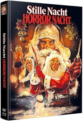Stille Nacht, Horror Nacht 3-Disc Mediabook wattiert -Blu-ray + DVD NEU/ OVP FSK18