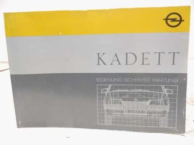 Betriebsanleitung Bordbuch Bordmappe Opel Kadett E (1984 - 1993) 9294484