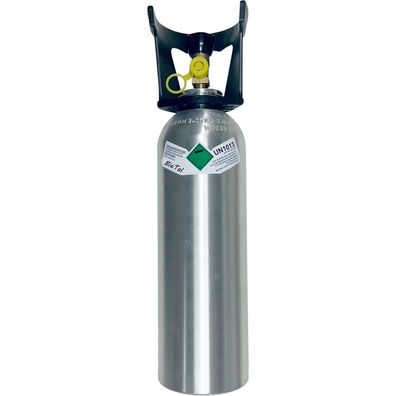 CO2 Kohlensäure Flasche ALU BieTal® mit 2kg Füllung Kohlendioxid Kohlensäureflasche