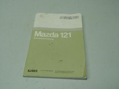 Betriebsanleitung Bordbuch Handbuch Mazda 121 (Typ JASM JBSM) 8J40GM96A