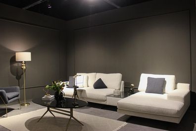 Design Wohnzimmer Komplett 3tlg Textil Sofagarnitur Modern Couchtisch