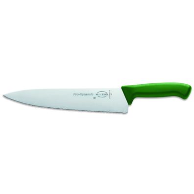 Dick Kochmesser Küchenmesser Fleischmesser Käutermesser Wellenschliff 26 cm grün